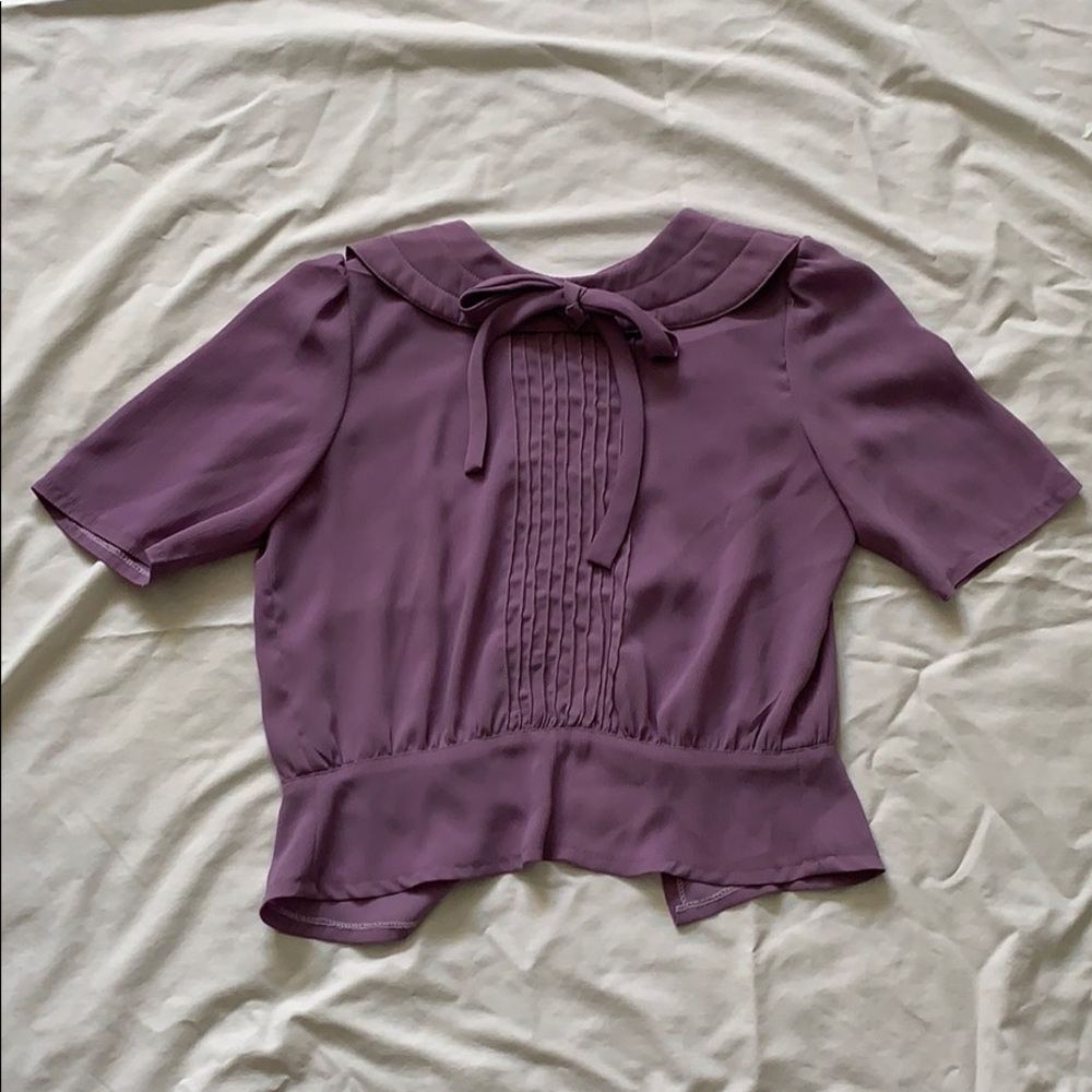 Vintage lavender blouse